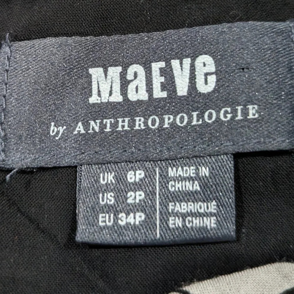 Anthropologie Maeve Bergenia Cropped Wide Leg Jumpsuit Floral Print Women's 2P - Picture 6 of 10